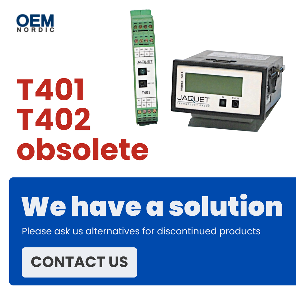 Jaquet 转速表 T401，型号 T401 .00，带 4..20mA 输出（MPN：383Z-05307）
