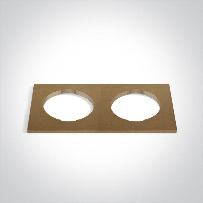 ONE Light | 050182RB/BS BRASS DECORATIVE BASE SQUARE DOUBLE FOR 10105H - OEM NORDIC - Quality Parts Distribution