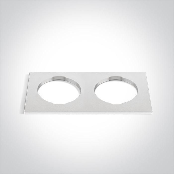 ONE Light | 050182RB/W WHITE DECORATIVE BASE SQUARE DOUBLE FOR 10105H - OEM NORDIC - Quality Parts Distribution