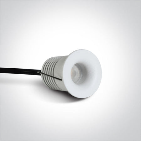 ONE Light Recessed LED Downlight 2W 190lm 3000K CRI80 IP44 White 10101LA/W/W