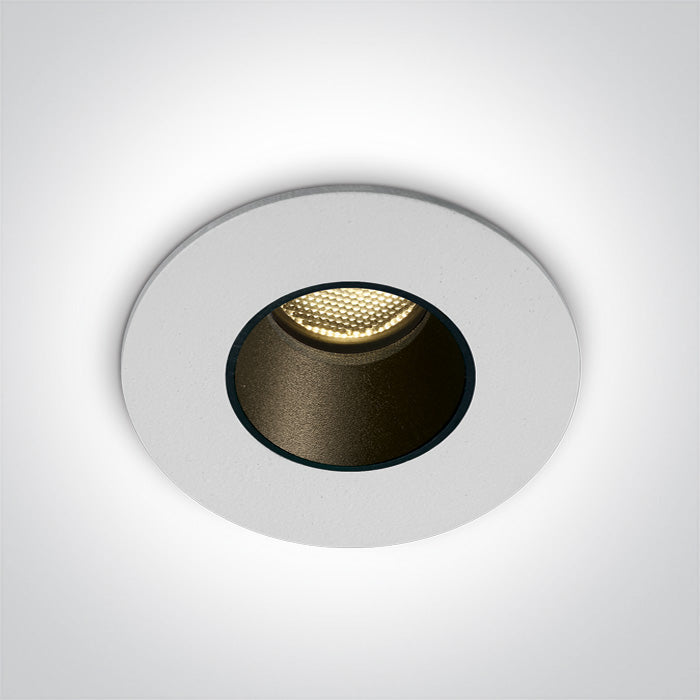 ONE Light Recessed Spot 100 3000K CRI85 IP65 White 10102H/W/W