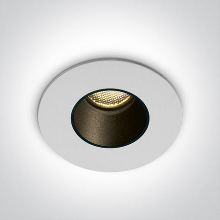 ONE Light Recessed Spot 100 3000K CRI85 IP65 White 10102H/W/W