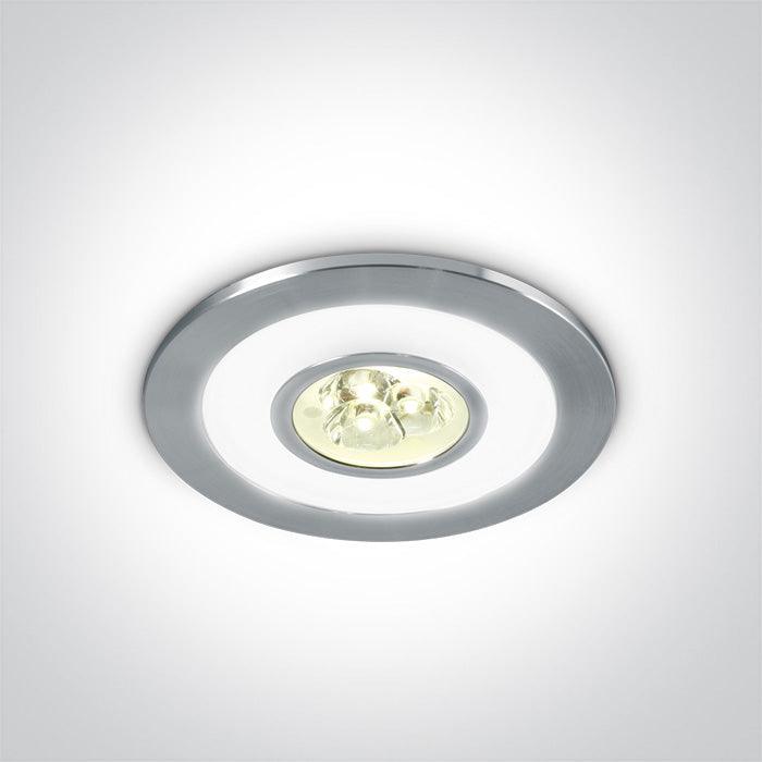 ONE Light | 10103A/W/D ALUMINIUM LED 3x1w WW + RING LED DL 350mA IP42 - OEM NORDIC - Quality Parts Distribution