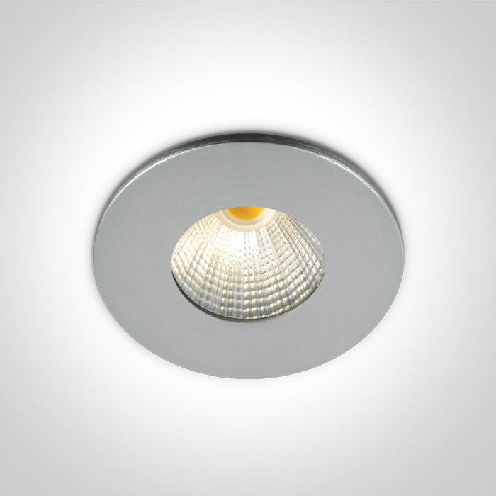 ONE Light Recessed LED Downlight 1W/2W 200lm@700mA 3000K CRI90 IP20 Aluminium 10103B/AL/W