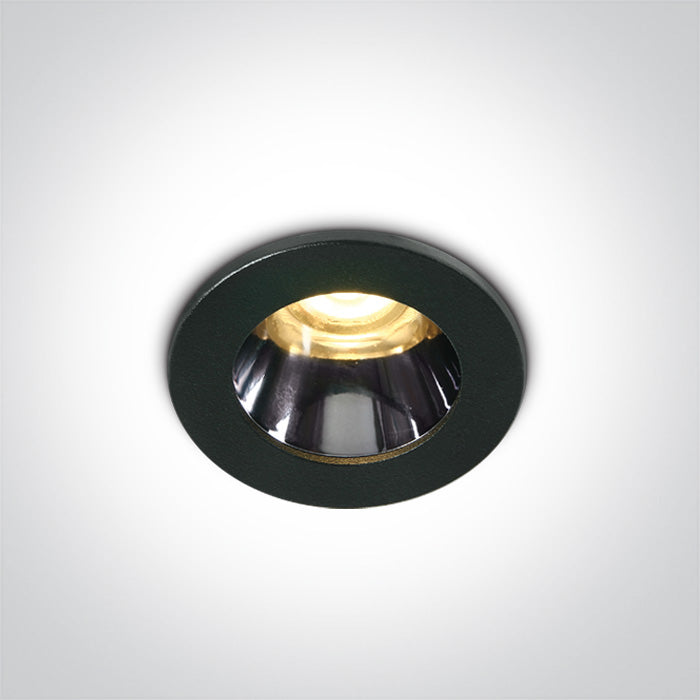 ONE Light Recessed LED Downlight 3W 160lm 3000K CRI90 IP20 Black 10103H/B/W