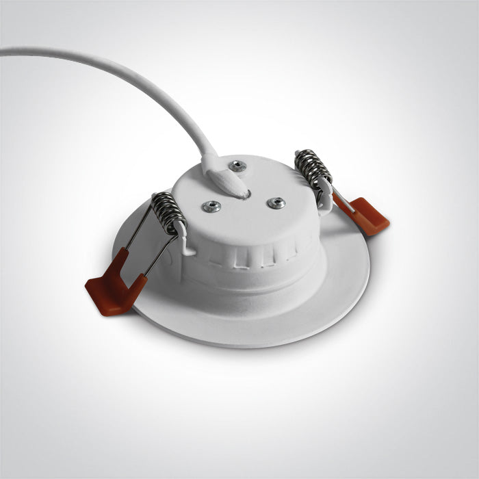 ONE Light Recessed LED Downlight 3W 210lm 3000K CRI80 IP20 White 10103T/W/W