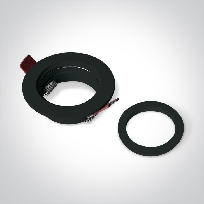 ONE Light Recessed LED Downlight GU10 10W IP20 Black 10105A1/B