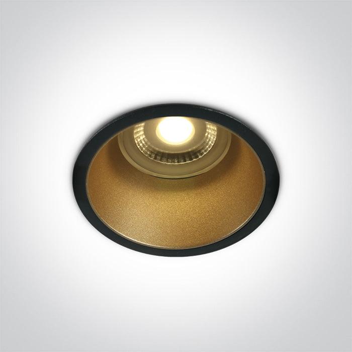 ONE Light | 10105AD/B/BS BLACK GU10 10W BRASS REFLECTOR DARK LIGHT - OEM NORDIC - Quality Parts Distribution