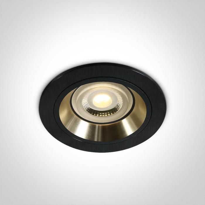 ONE Light | 10105ALG/B/GL BLACK GU10 10W GOLD REFLECTOR - OEM NORDIC - Quality Parts Distribution
