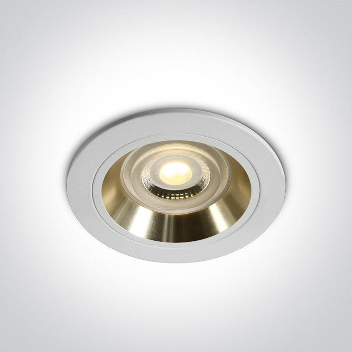 ONE Light | 10105ALG/W/GL WHITE GU10 10W GOLD REFLECTOR - OEM NORDIC - Quality Parts Distribution