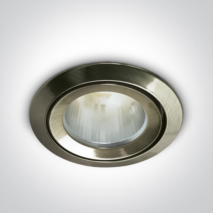 ONE Light Recessed LED Downlight GU5.3 50W IP43 Antique Brass 10105CJ/ABS/5