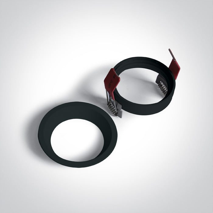 ONE Light Recessed LED Downlight GU10 10W IP20 Black 10105D1/B