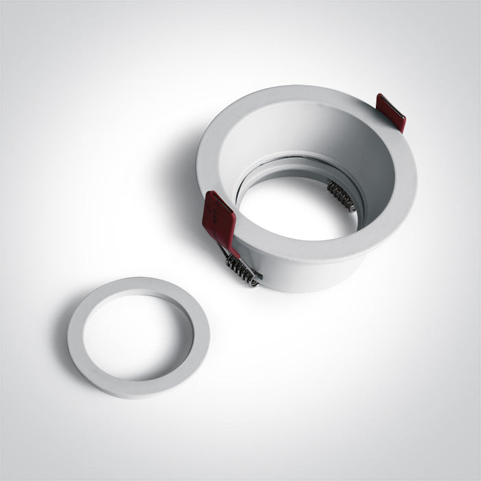 ONE Light Recessed LED Downlight GU10 10W IP20 White 10105D4/W