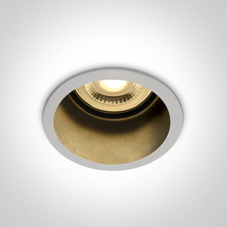 ONE Light Recessed LED Downlight GU10 10W IP20 White-Black 10105D8/W/B