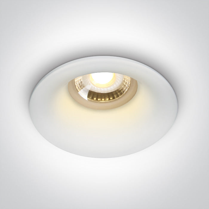 ONE Light Recessed LED Downlight GU10 10W IP20 White 10105DG/W