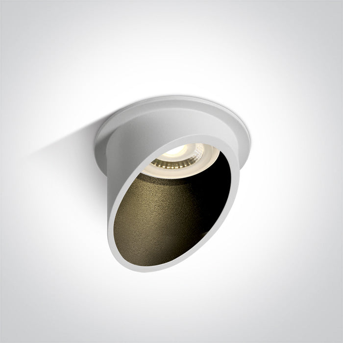 ONE Light Recessed Spot 10W IP20 White-Black 10105E1/W/B