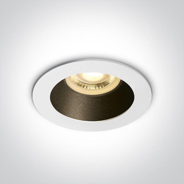 ONE Light | 10105M/W/B WHITE GU10 10W MATT BLACK REFLECTOR DARK LIGHT - OEM NORDIC - Quality Parts Distribution