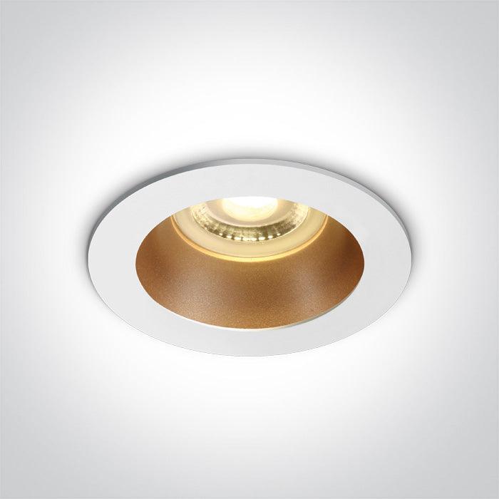 ONE Light | 10105M/W/BS WHITE GU10 10W BRASS REFLECTOR DARK LIGHT - OEM NORDIC - Quality Parts Distribution