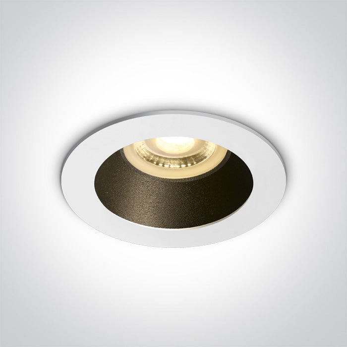 ONE Light Recessed LED Downlight GU10 10W IP20 White-Black 10105M/W/B