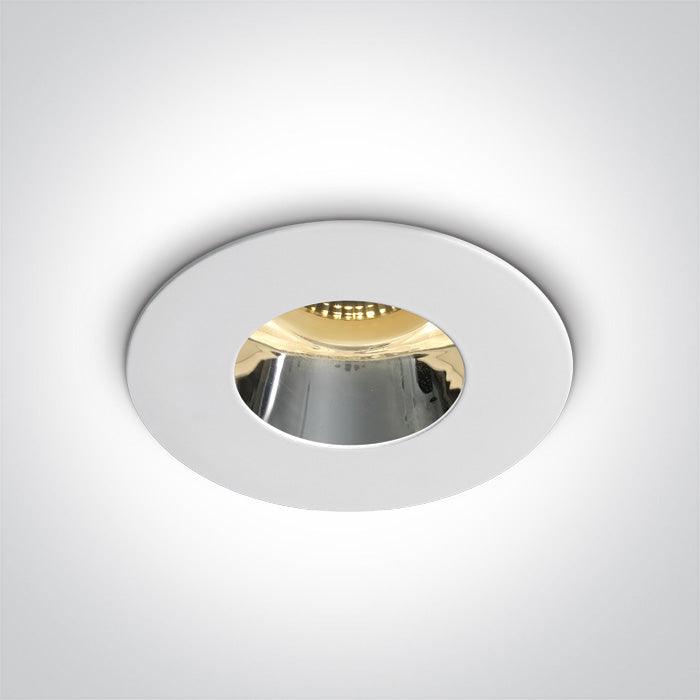 ONE Light | 10105MD/W/C WHITE GU10 10W CHROME REFLECTOR DARK LIGHT - OEM NORDIC - Quality Parts Distribution
