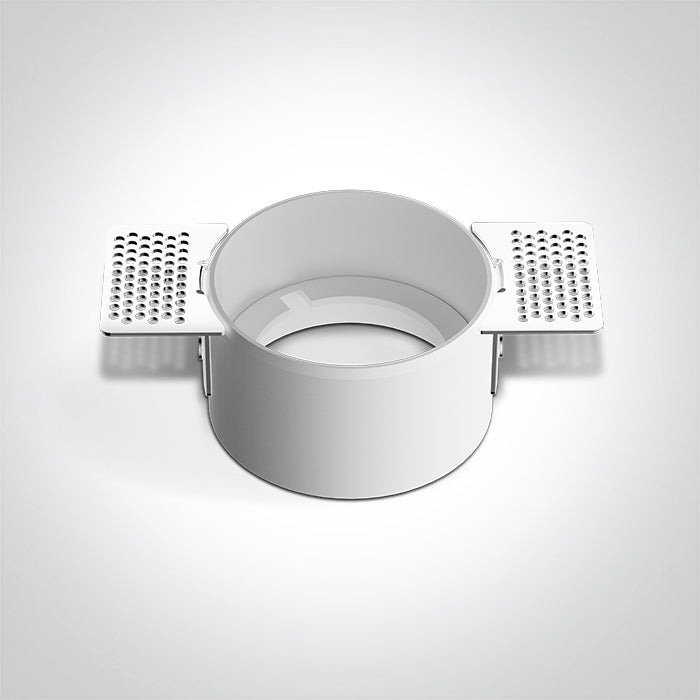 ONE Light | 10105MR WHITE GU10 10W TRIMLESS DARK LIGHT WITHOUT REFLECTOR