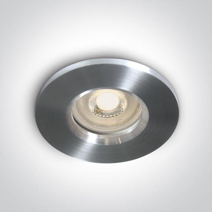 ONE Light Recessed LED Downlight GU10 10W IP65 Aluminium 10105R1/AL