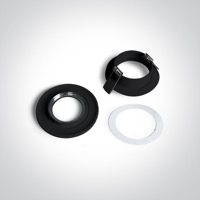 ONE Light Recessed LED Downlight GU10 10W IP65 Black 10105R1/B