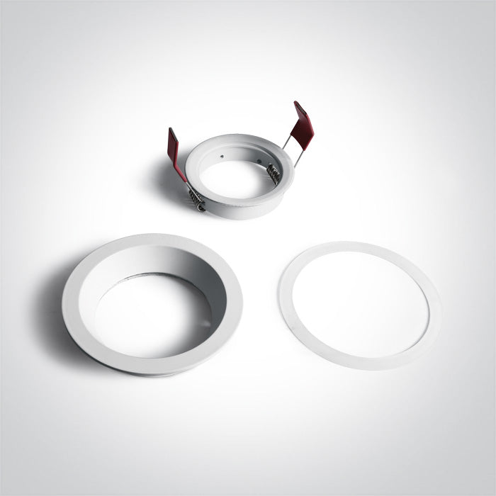 ONE Light Recessed LED Downlight GU10 10W IP65 White 10105R2/W