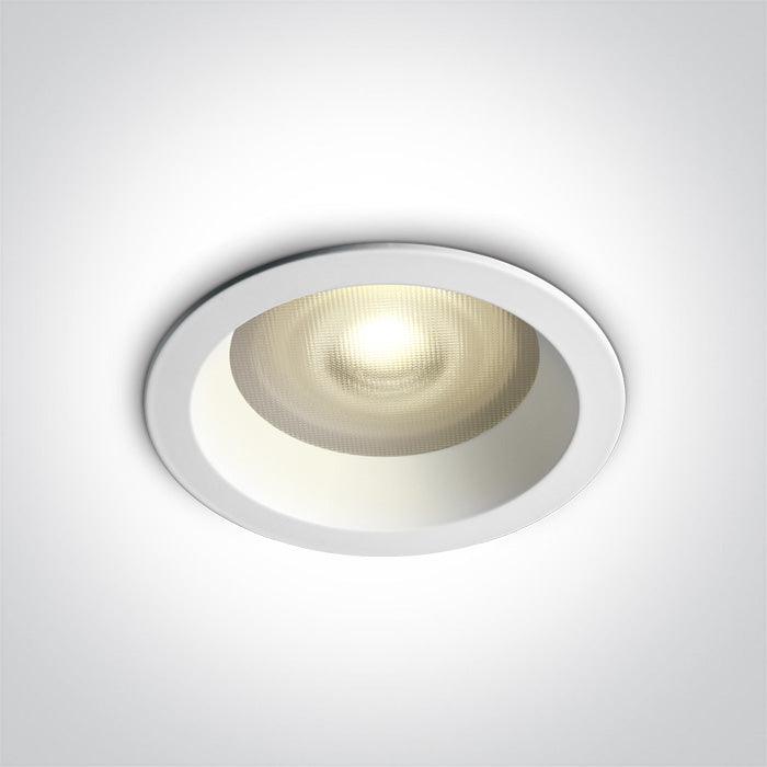 ONE Light | 10105R2P/W WHITE PRISMATIC GU10 10W IP65 DARK LIGHT - OEM NORDIC - Quality Parts Distribution