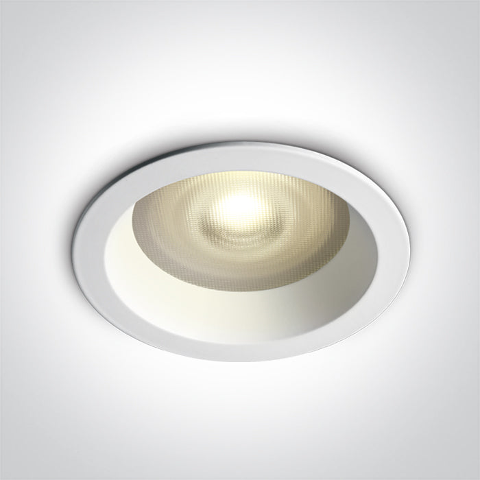 ONE Light Recessed LED Downlight GU10 10W IP65 White 10105R2P/W