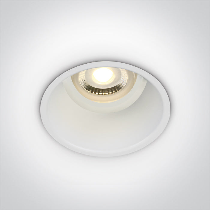 ONE Light Recessed LED Downlight GU10 10W IP20 White 10105TG/W