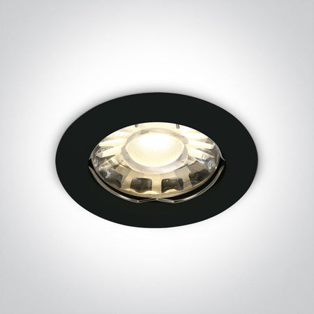 ONE Light Recessed LED Downlight GU5.3 50W IP20 Black 10105X/B