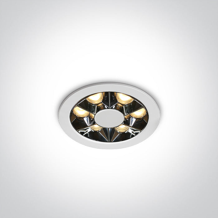 ONE Light Recessed LED Downlight 6W 480lm 3000K CRI90 IP20 White 10106X/W/W