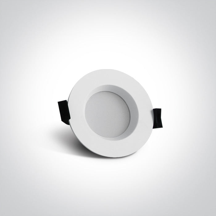 ONE Light LED Downlight 7W 500lm 3000K CRI80 90° IP54 White 10107B/W/W