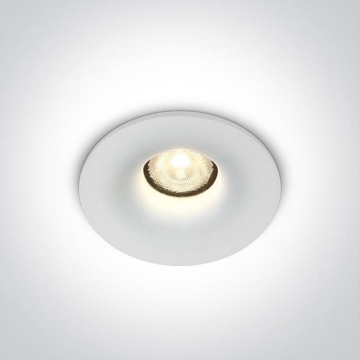 ONE Light Recessed Spot 500 3000K CRI90 IP65 White 10107DB/W/W