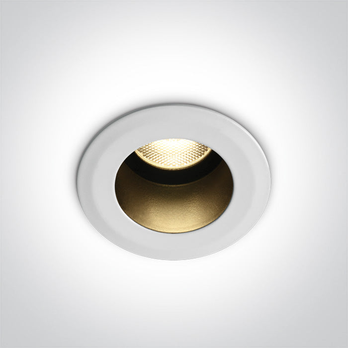 ONE Light Recessed Spot 550 3000K CRI90 IP65 White 10107DL/W/W