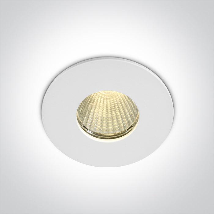 ONE Light | 10107P/W/W WHITE COB LED 6,5W WW 700mA 40deg IP65 DARK LIGHT - OEM NORDIC - Quality Parts Distribution