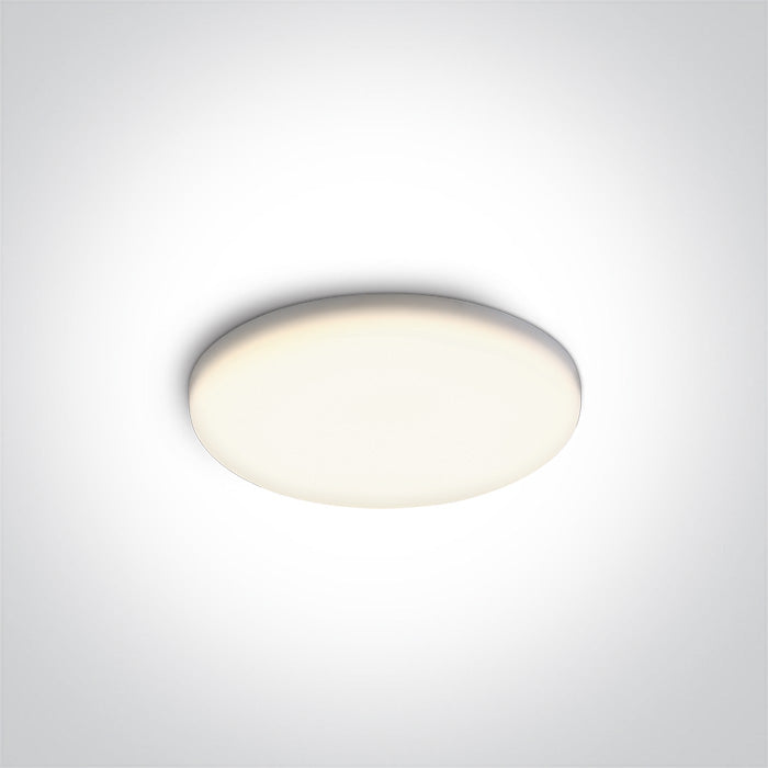 ONE Light Recessed LED Downlight 8W 660lm 4000K CRI90 IP65 White 10108CF/C