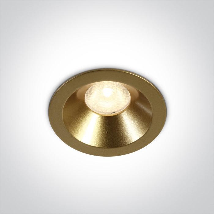 ONE Light | 10108D/BS/W BRASS LED 8W WW 36deg IP20 230V DARK LIGHT - OEM NORDIC - Quality Parts Distribution