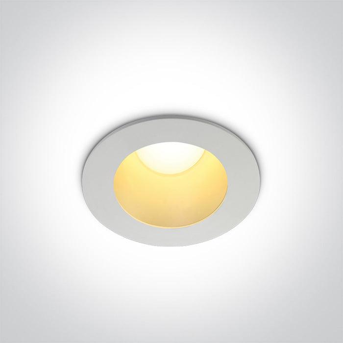 ONE Light | 10108ED/W/BS/W WHITE LED 8W WW IP20 230V DARK LIGHT BRASS REFLECTOR - OEM NORDIC - Quality Parts Distribution
