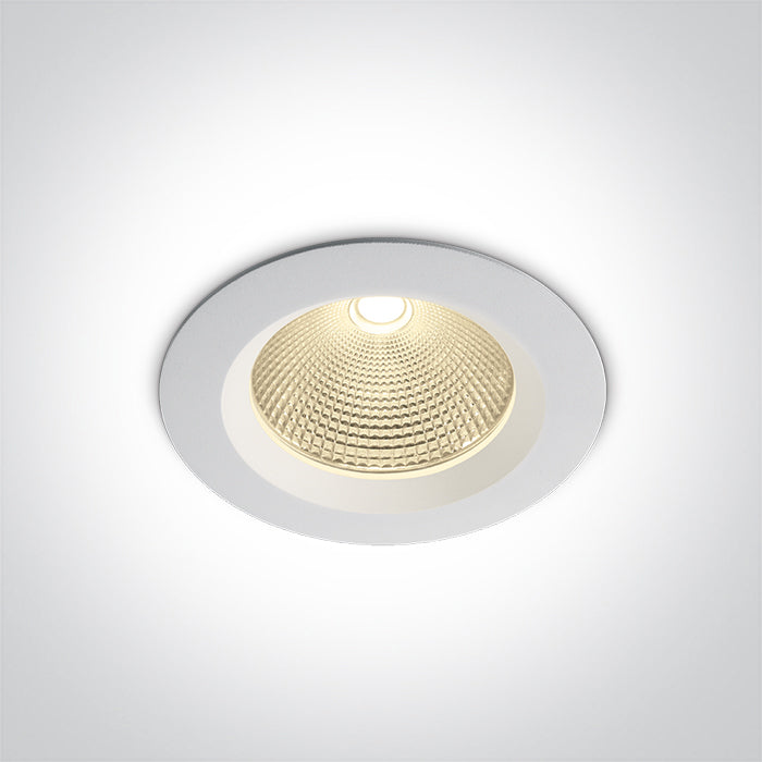 ONE Light Recessed LED Downlight 10W 850lm 3000K-4000K-5000K CRI90 IP20 White 10110CA/W/V