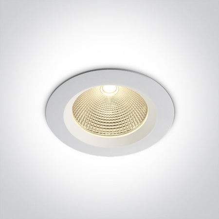 ONE Light Recessed LED Downlight 10W 850lm 3000K-4000K-5000K CRI90 IP20 White 10110CA/W/V