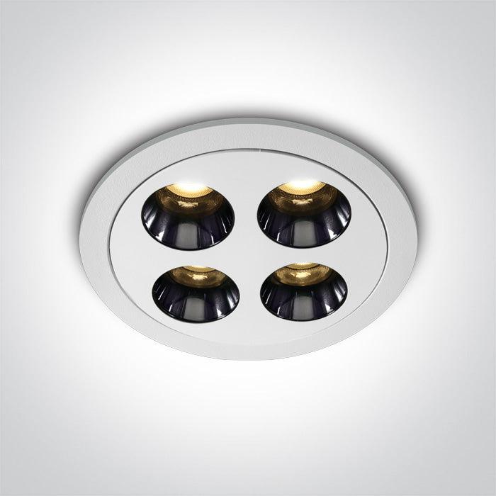 ONE Light | 10110H/W/W WHITE RECESSED LED 10W WW IP20 38deg 230V DARK LIGHT - OEM NORDIC - Quality Parts Distribution