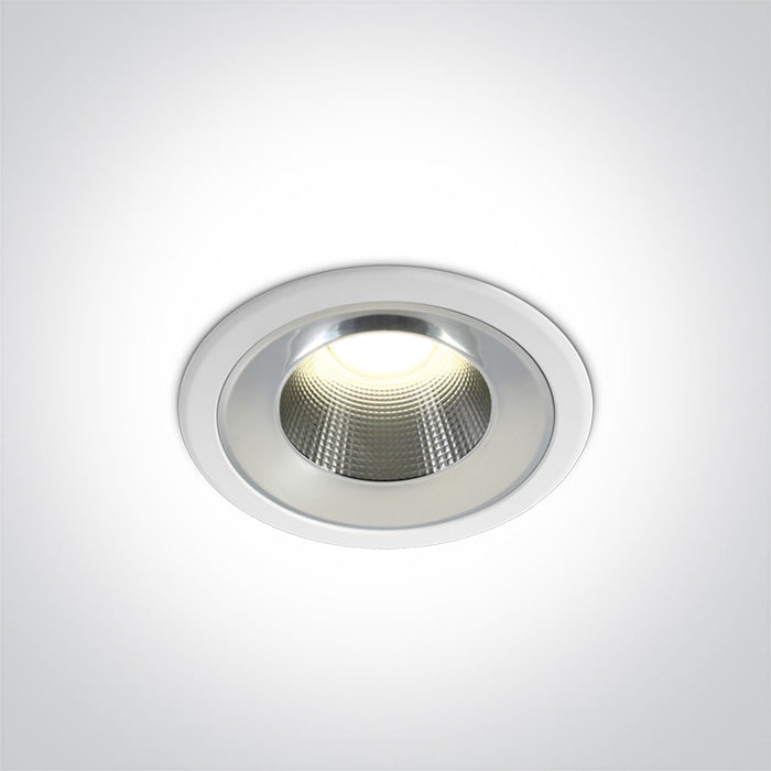 ONE Light Recessed LED Downlight 10W 950lm 4000K CRI80 IP54 White 10110TD/W/C