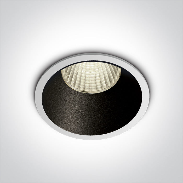 ONE Light Recessed LED Downlight 12W 1100lm 4000K CRI90 IP20 White 10112K/W/C