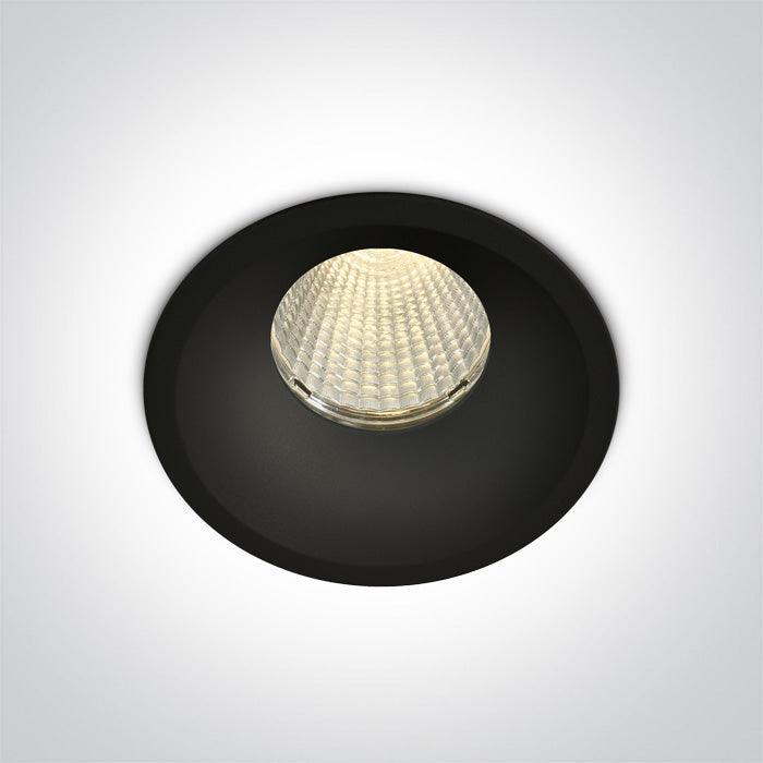 ONE Light | 10112TP/B/W BLACK COB LED 12w WW 700mA 38deg IP65 SEMITRIMLESS - OEM NORDIC - Quality Parts Distribution