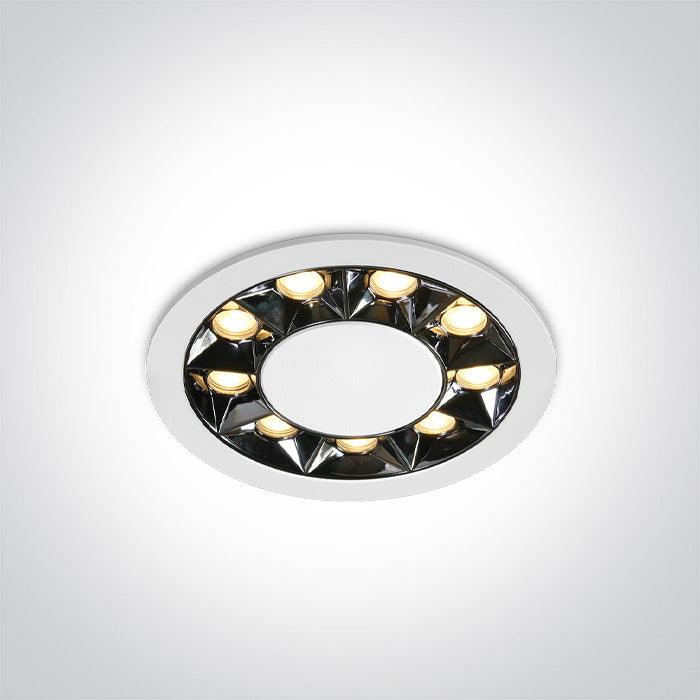 ONE Light | 10112X/W/W WHITE RECESSED LED 12W WW IP20 38deg 230V DARK LIGHT - OEM NORDIC - Quality Parts Distribution