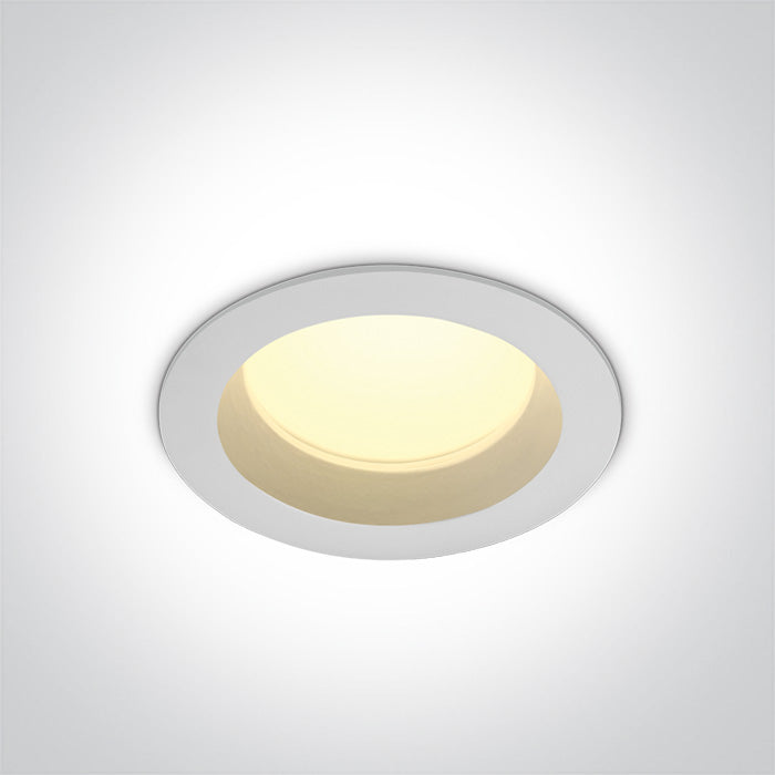 ONE Light Recessed LED Downlight 13W 925lm 3000K CRI80 IP54 White 10113B/W/W
