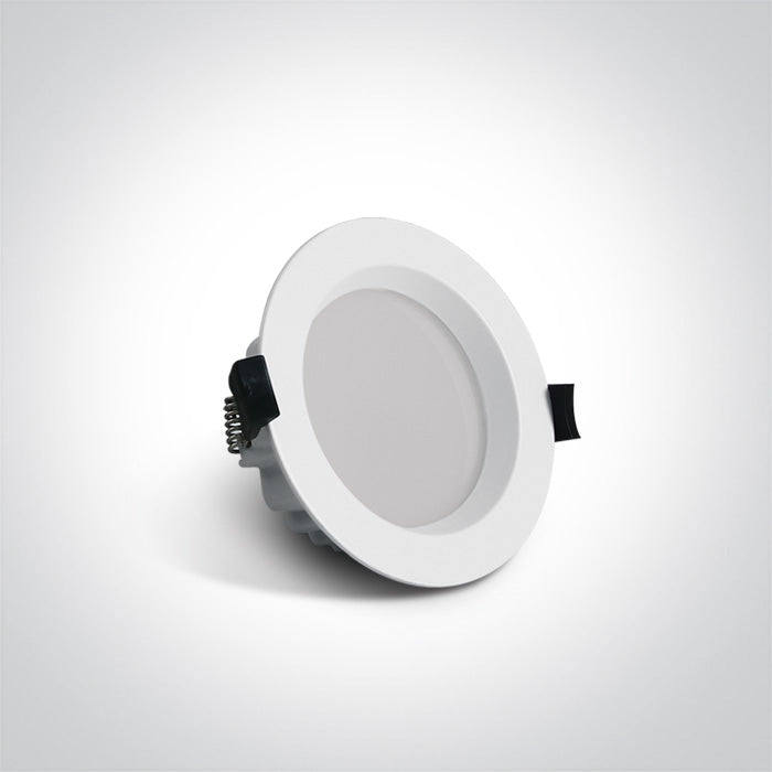 ONE Light Recessed LED Downlight 13W 925lm 3000K CRI80 IP54 White 10113B/W/W