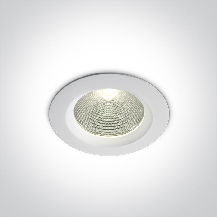 ONE Light Recessed Downlight 15W 1275 4000K CRI90 IP20 White 10115CA/W/C